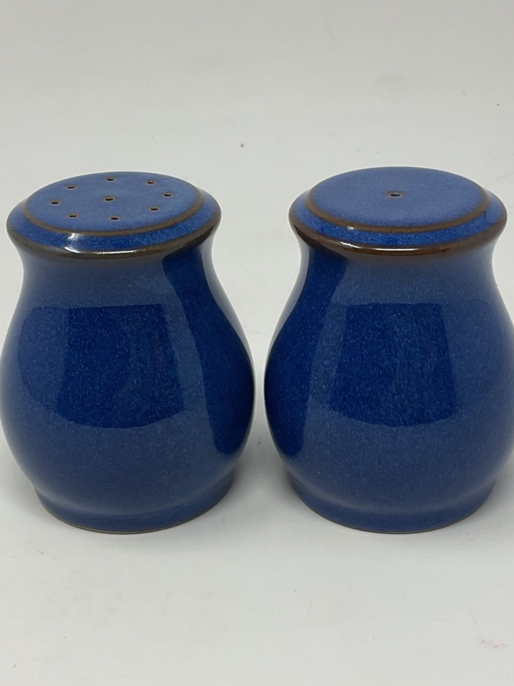 Denby Imperial Blue Stoneware Salt & Pepper Set